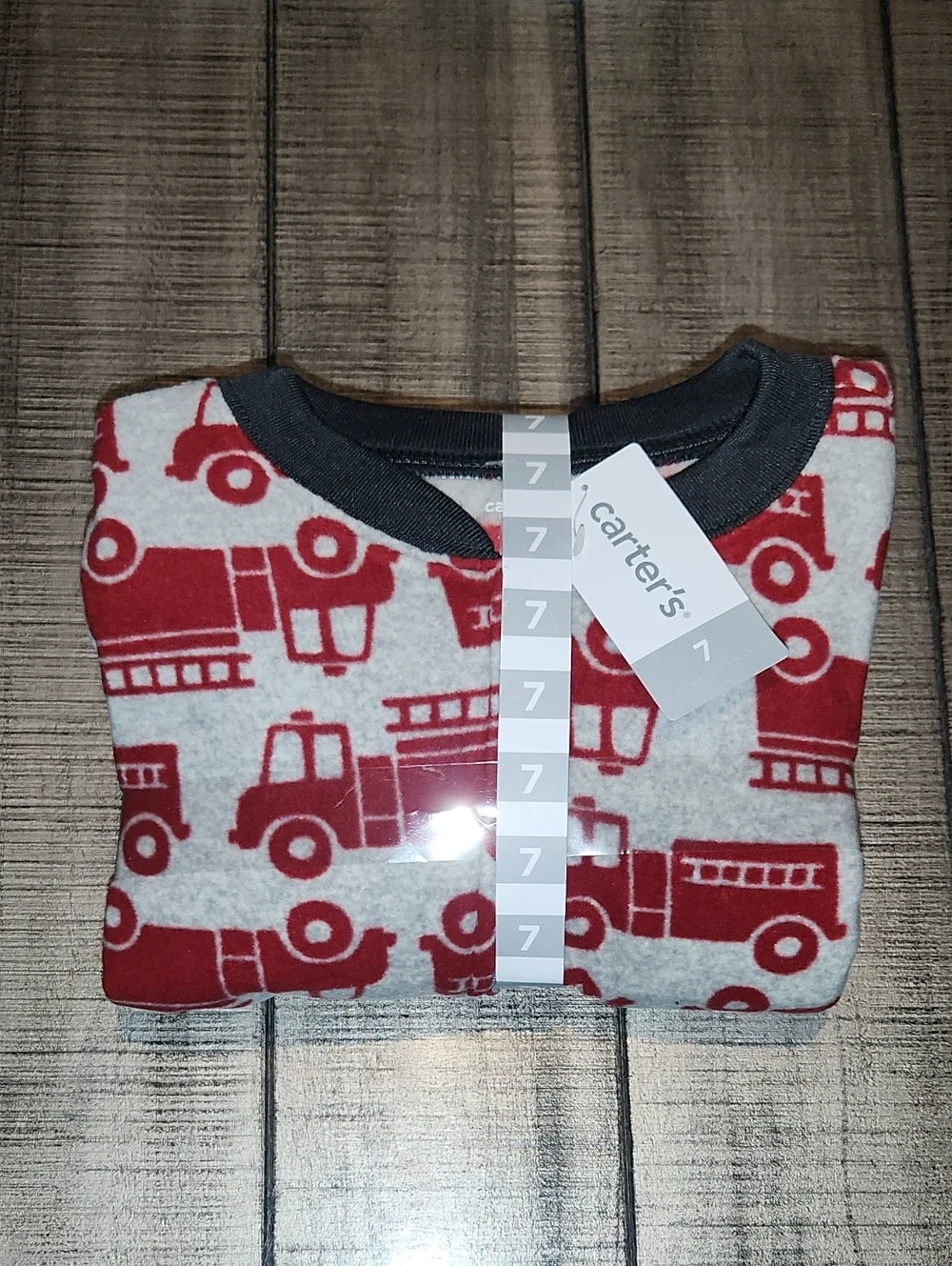 NWT Carter's Red Firetruck Footed One-Piece for Kids